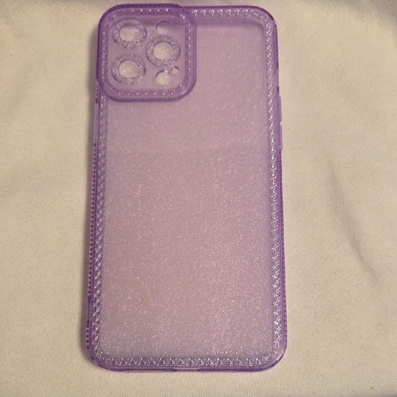 Purple Matte iPhone Case with Textured Border - Picture 1 of 1